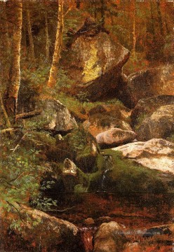 Ruisseau de la forêt Albert Bierstadt Peinture à l'huile
